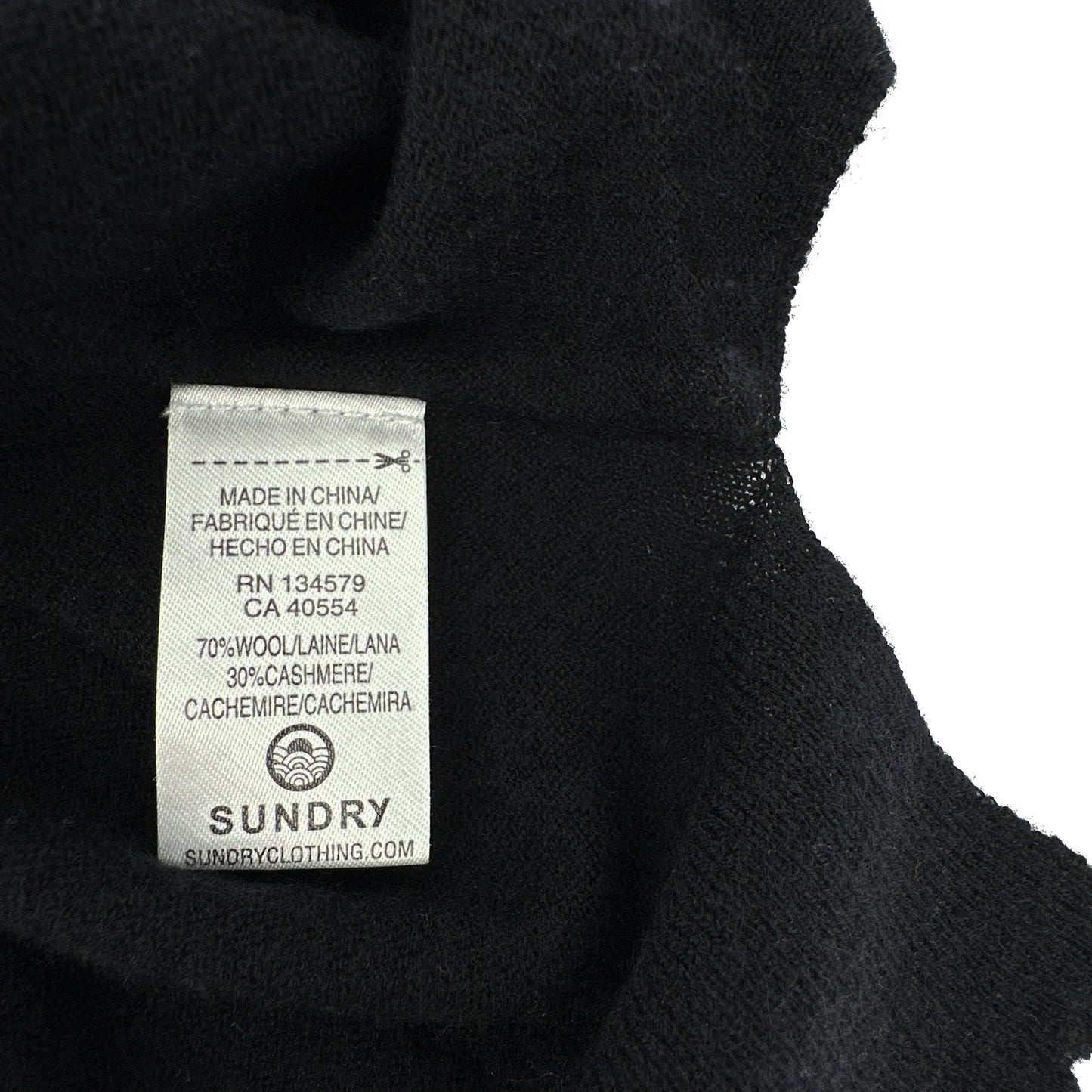 SUNDRY Loved Cashmere Blend Crew Neck Sweater XS