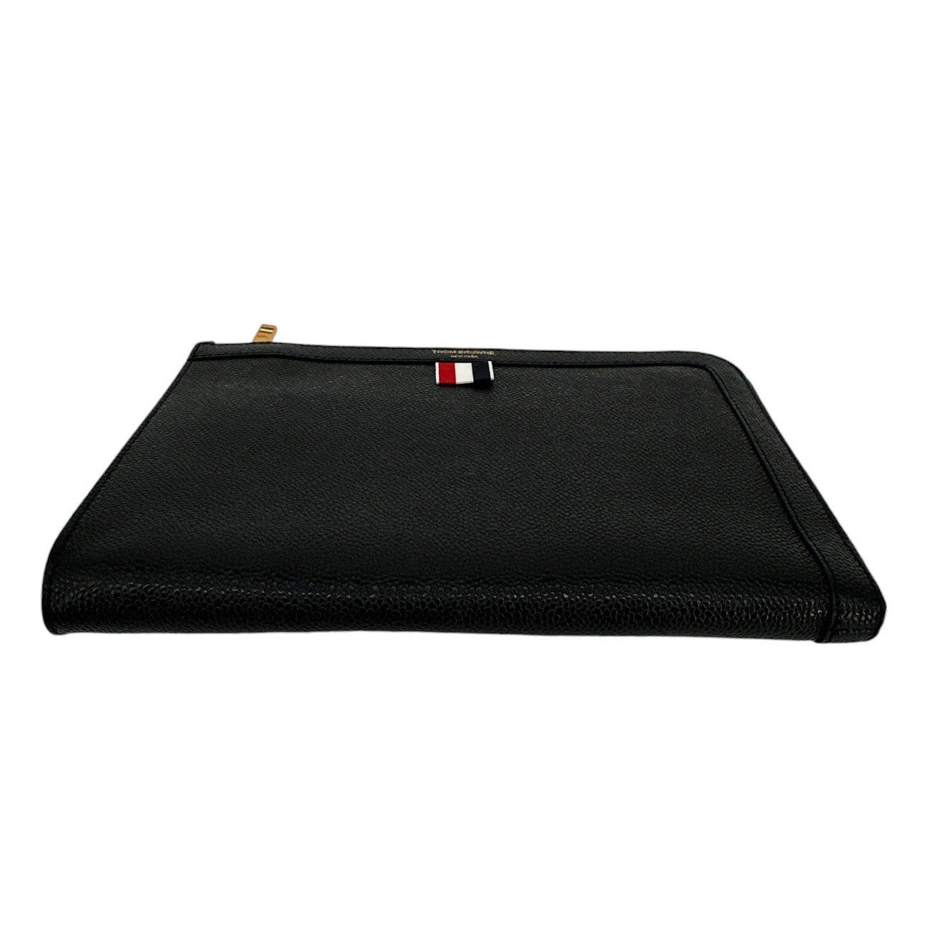 THOM BROWNE Mini Pebble Grain Gusset Folio