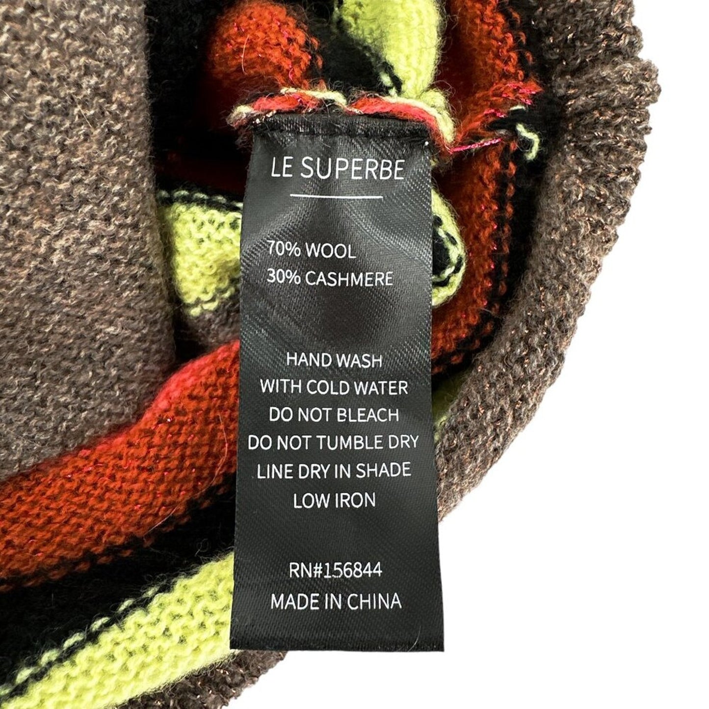 LE SUPERBE Boyfriend Sweater in Bright Stripe S
