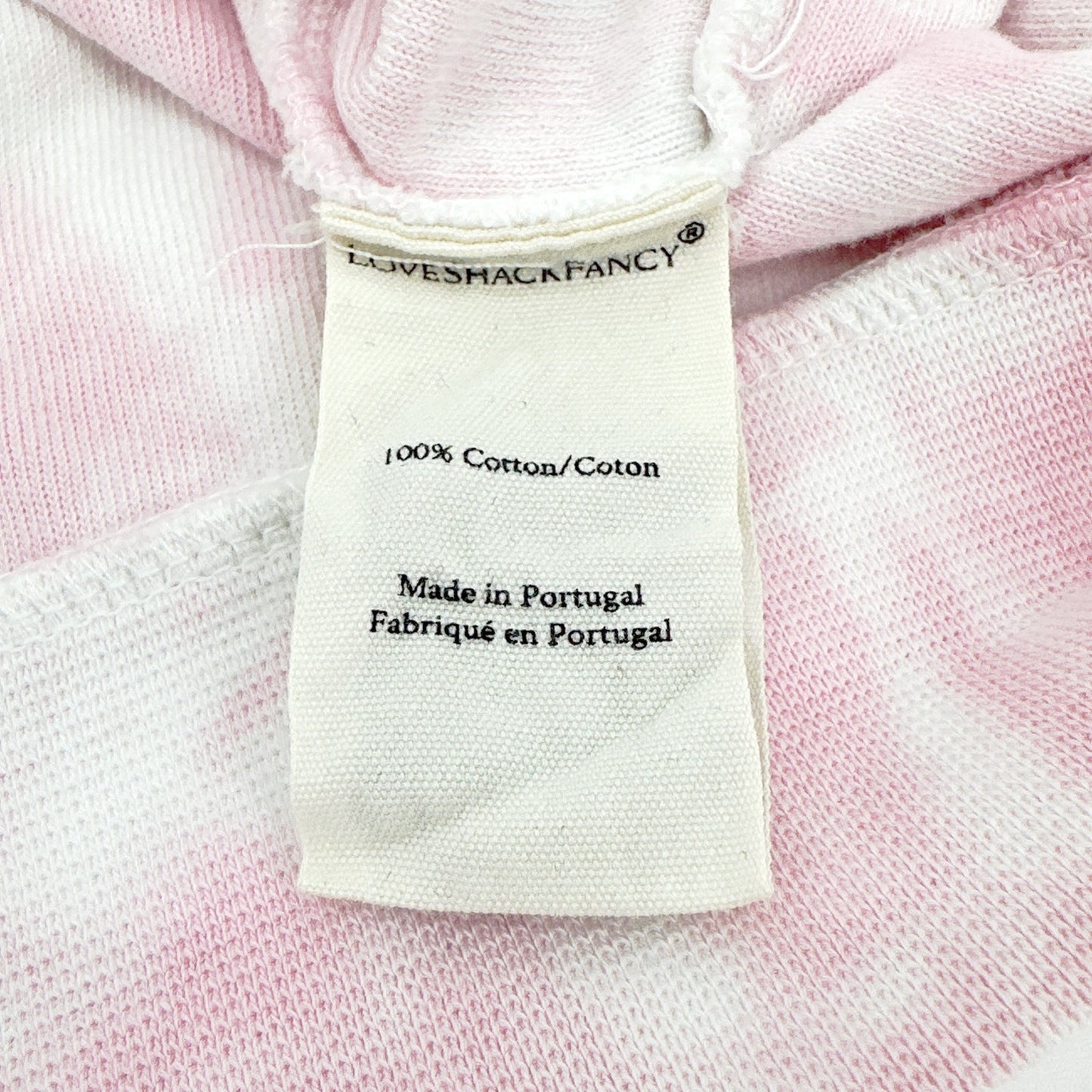 LOVESHACKFANCY Kirby Tie Dyed Terry Hoodie In Cherry Fizz S