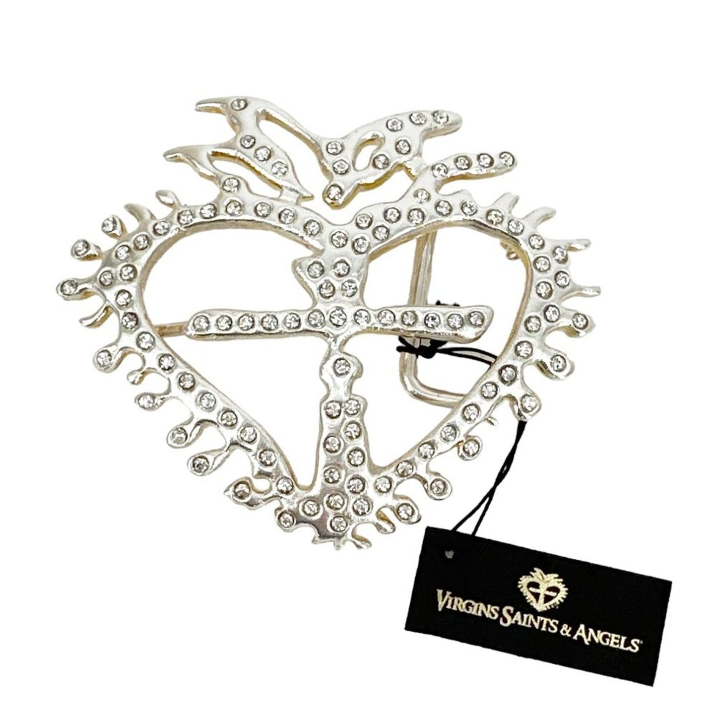 VIRGINS SAINTS & ANGELS VSA La Queen Crystal Buckle in Silver