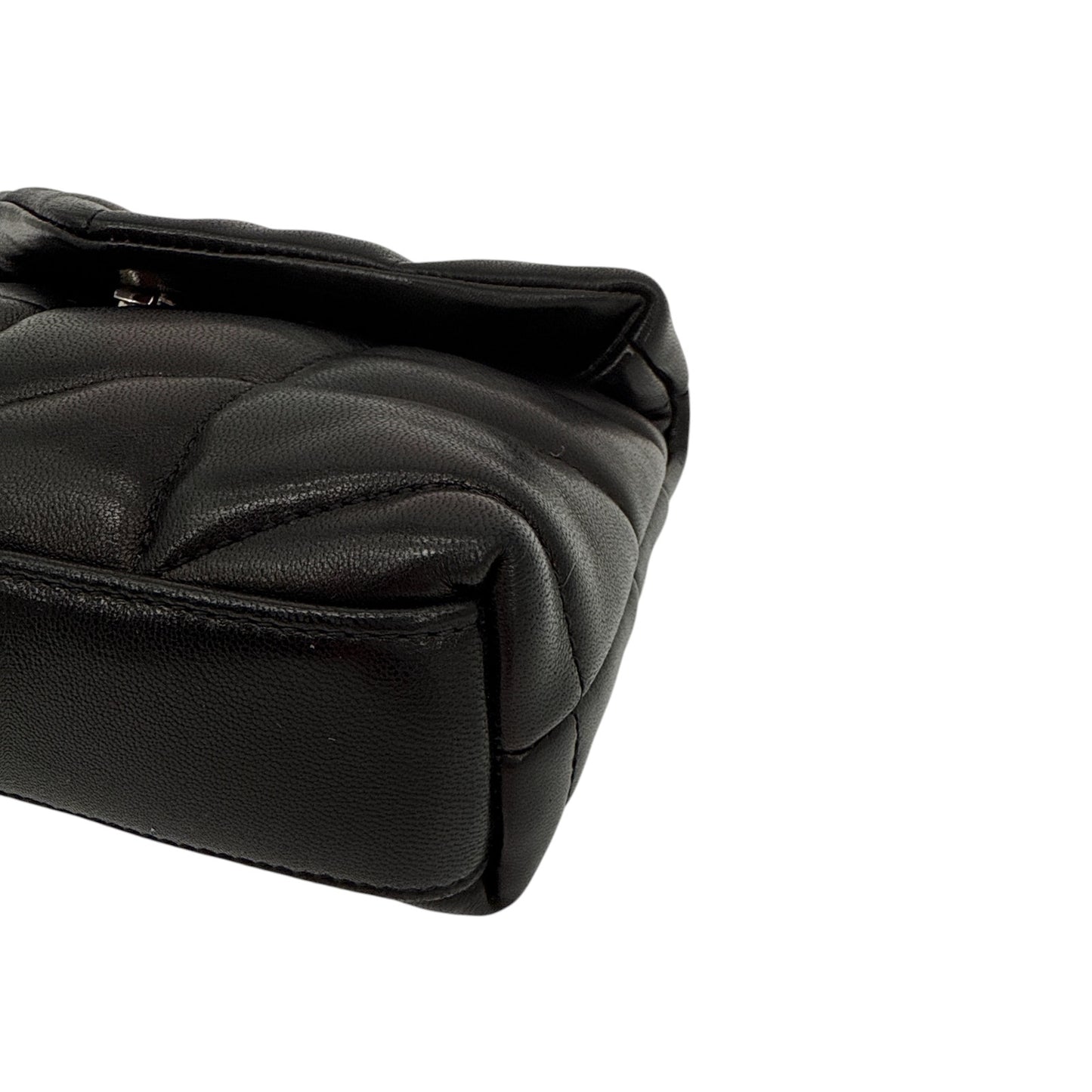 SAINT LAURENT Loulou Mini in Lambskin Puffer Pouch Clutch