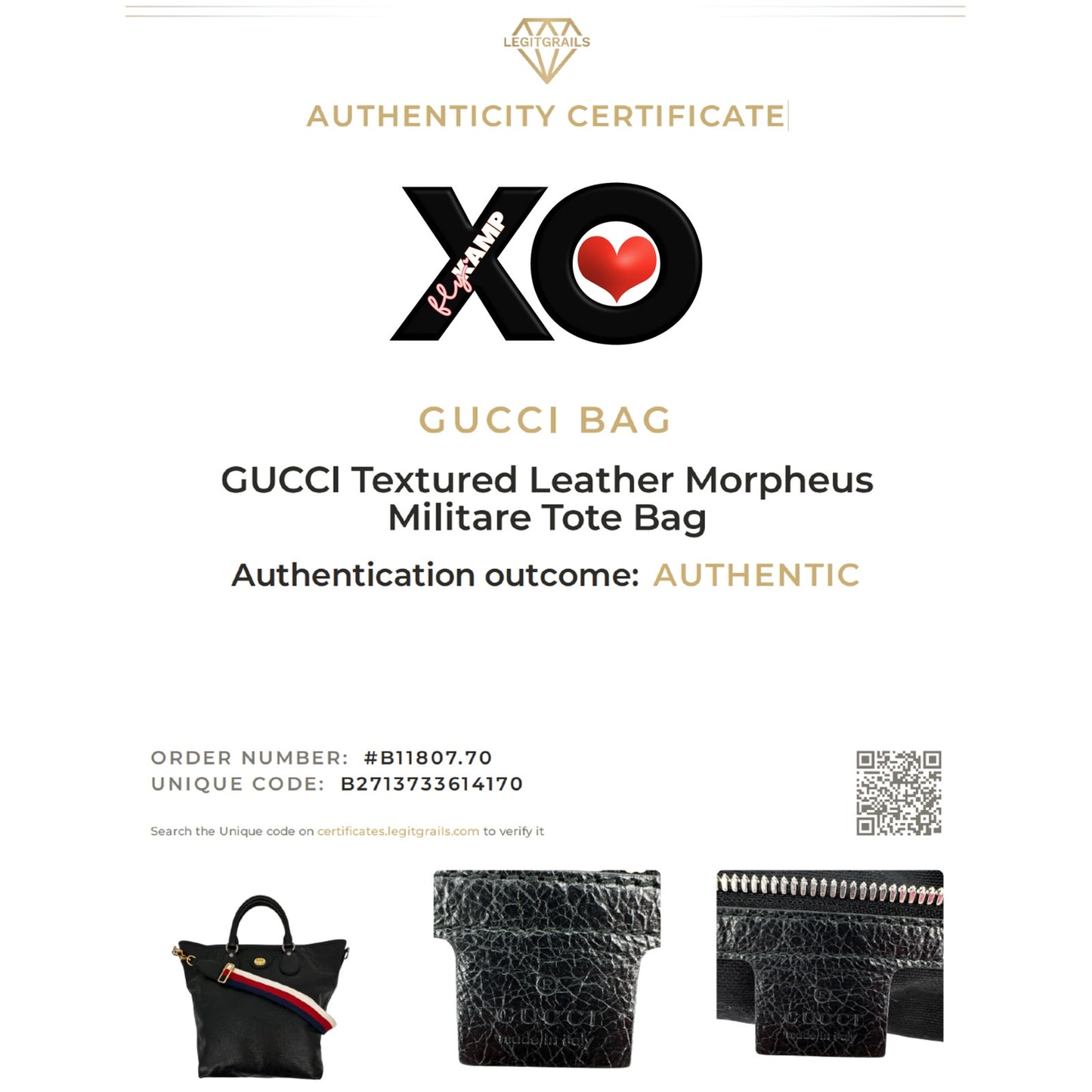 GUCCI Textured Leather Morpheus Militare Crossbody Tote Bag in Black