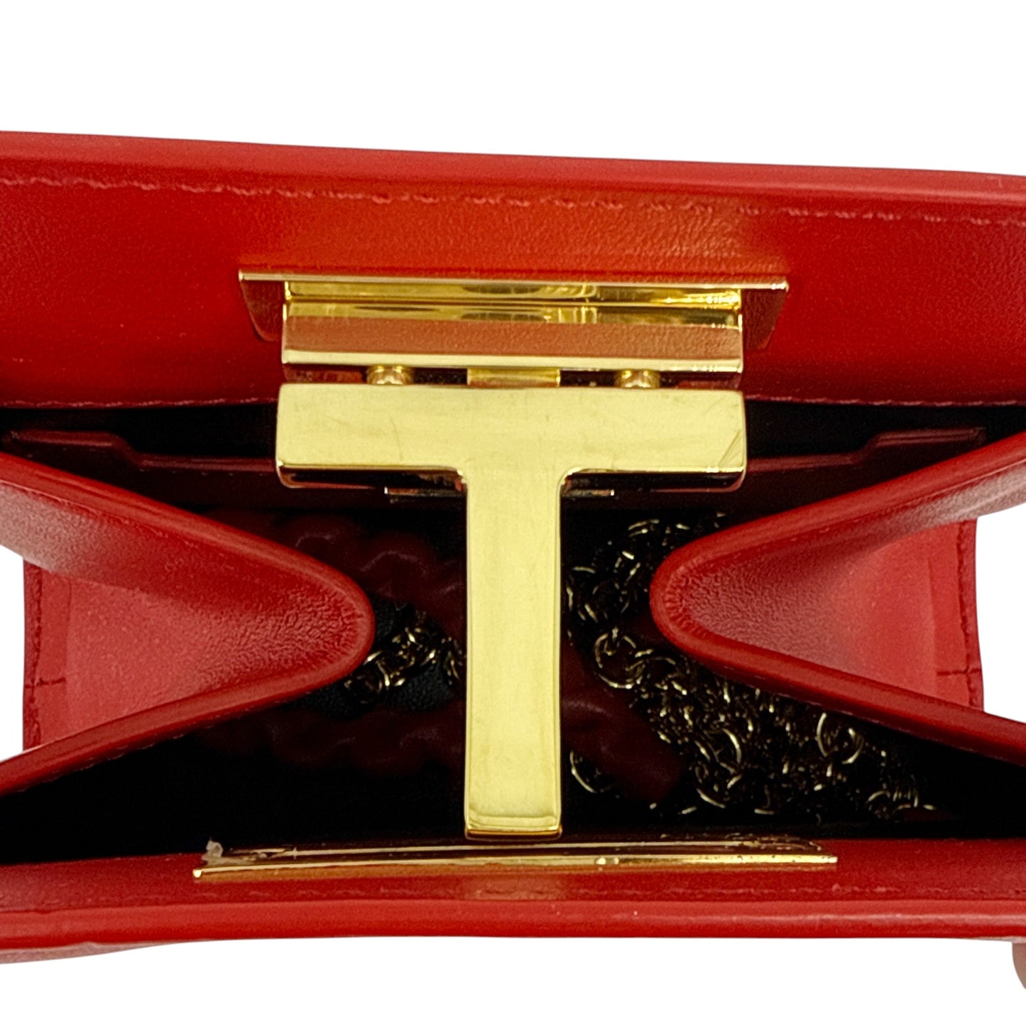TOM FORD Cosmo T Lock Shoulder Bag Leather Small