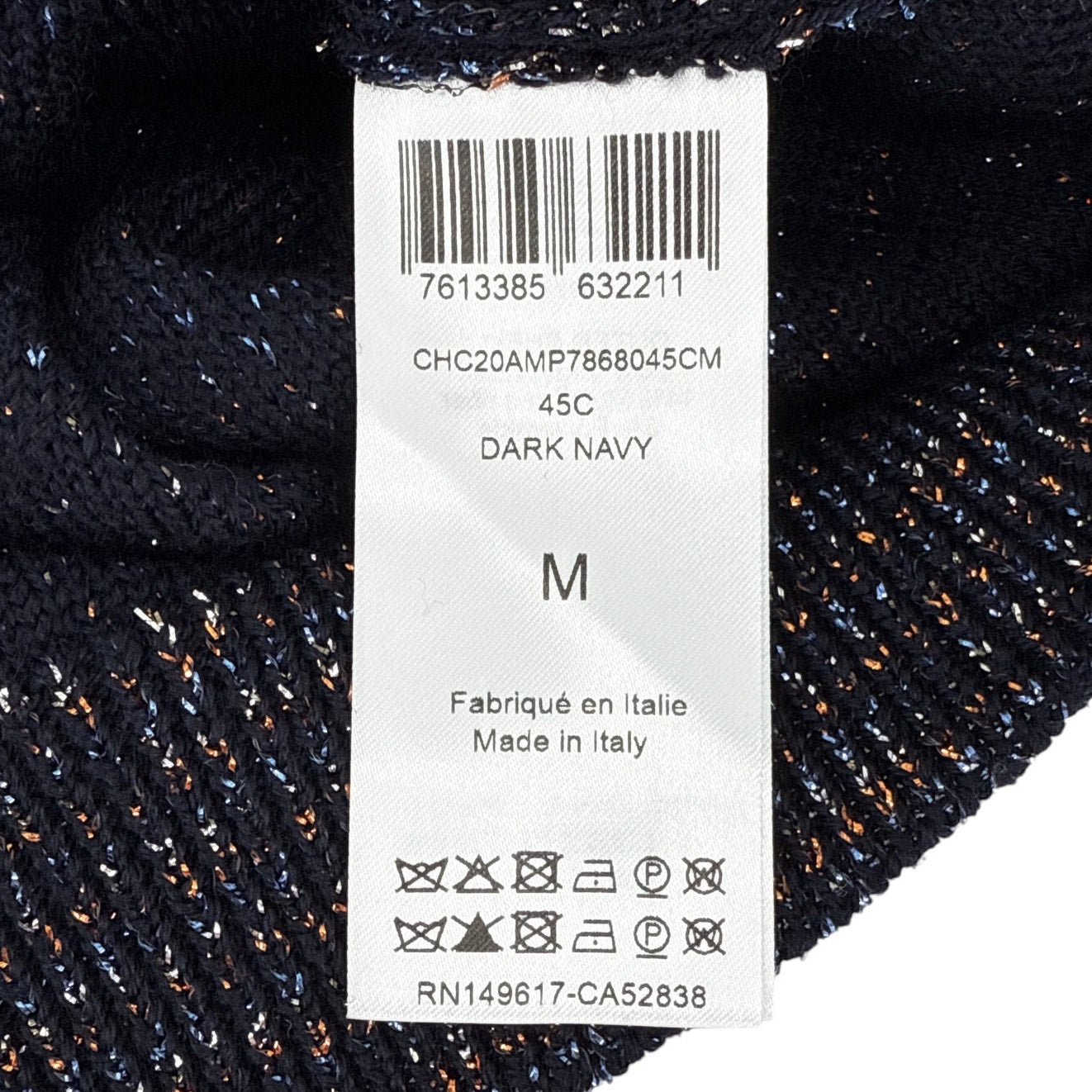 CHLOE Lurex Polo Sweater M