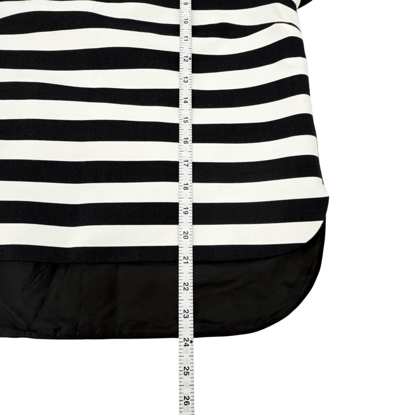 KATE SPADE Stripe Ramona Top in Black & Cream 4|S