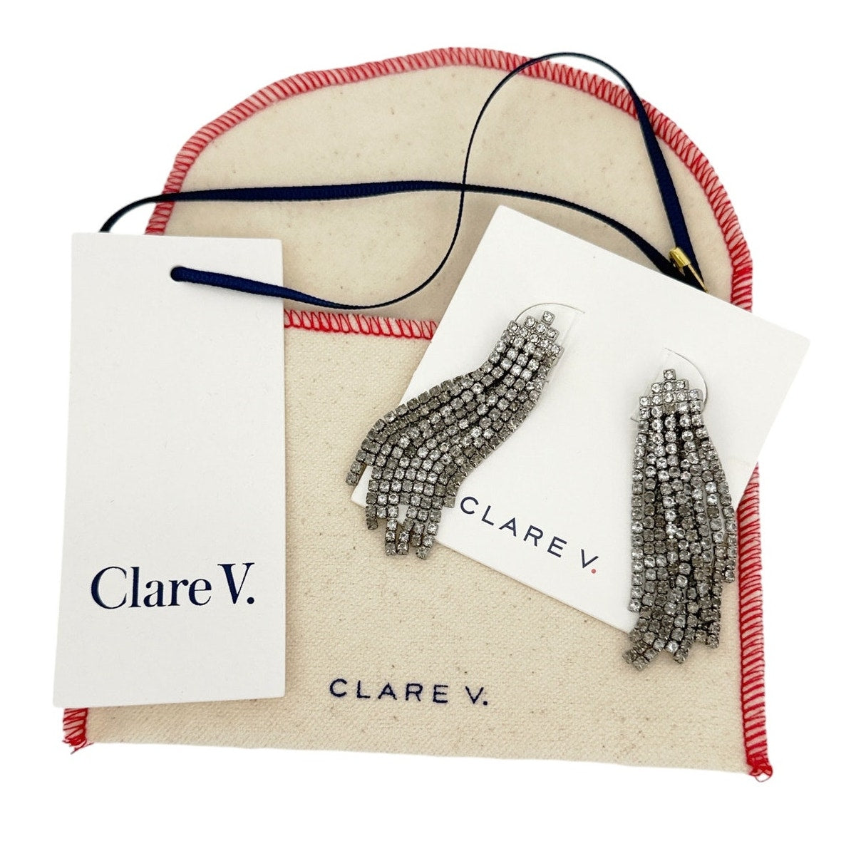 CLARE V. Layered Cupchain Statement Earrings