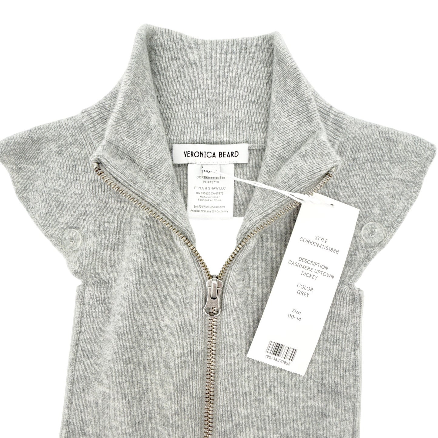 VERONICA BEARD Cashmere Uptown Dickey in Grey