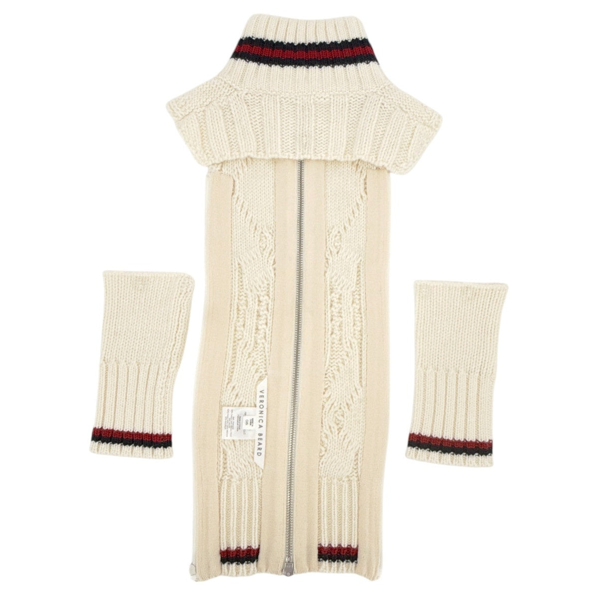 VERONICA BEARD Upstate Knit Striped Dickey & Cuffs