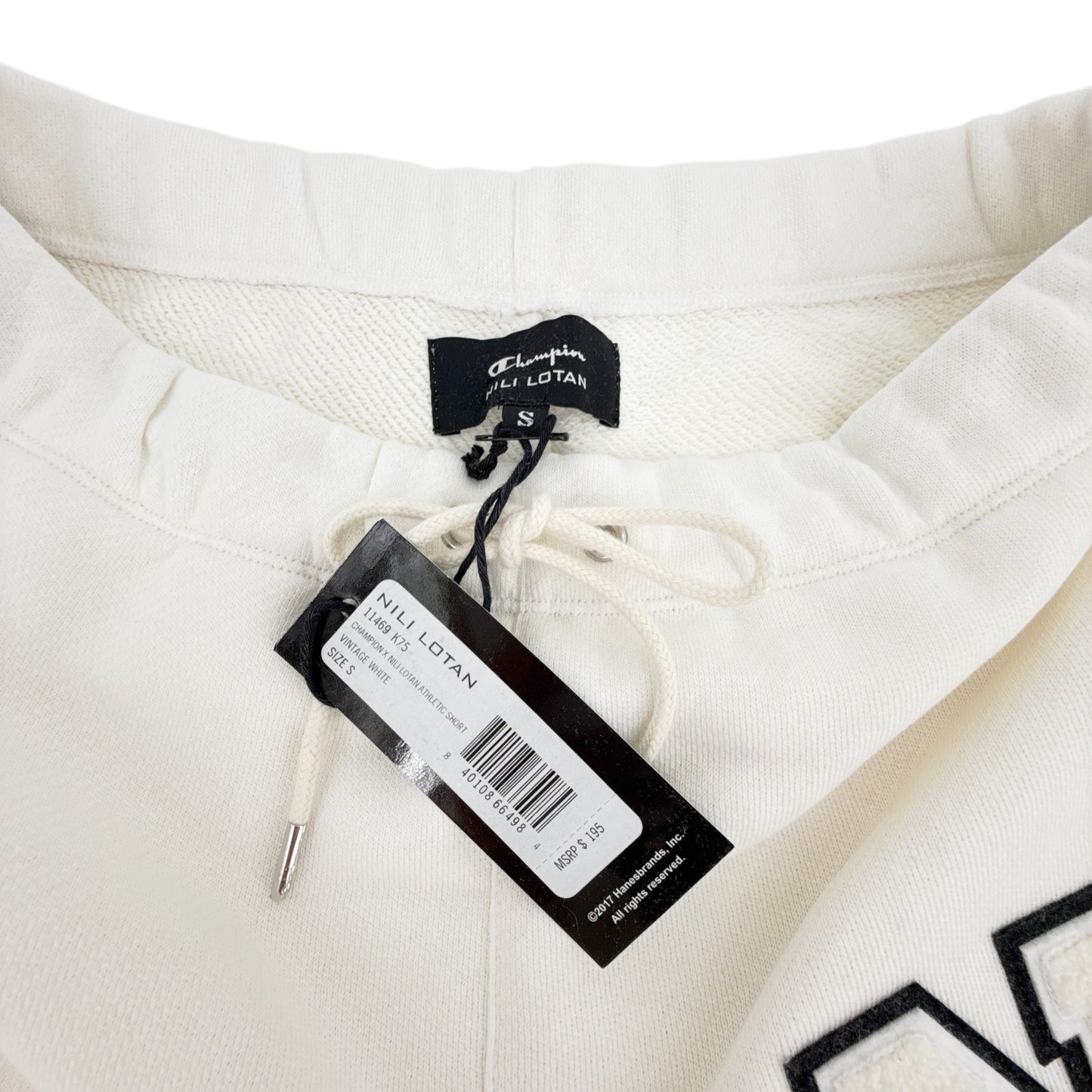 NILI LOTAN x Champion Athletic Short in Vintage White S