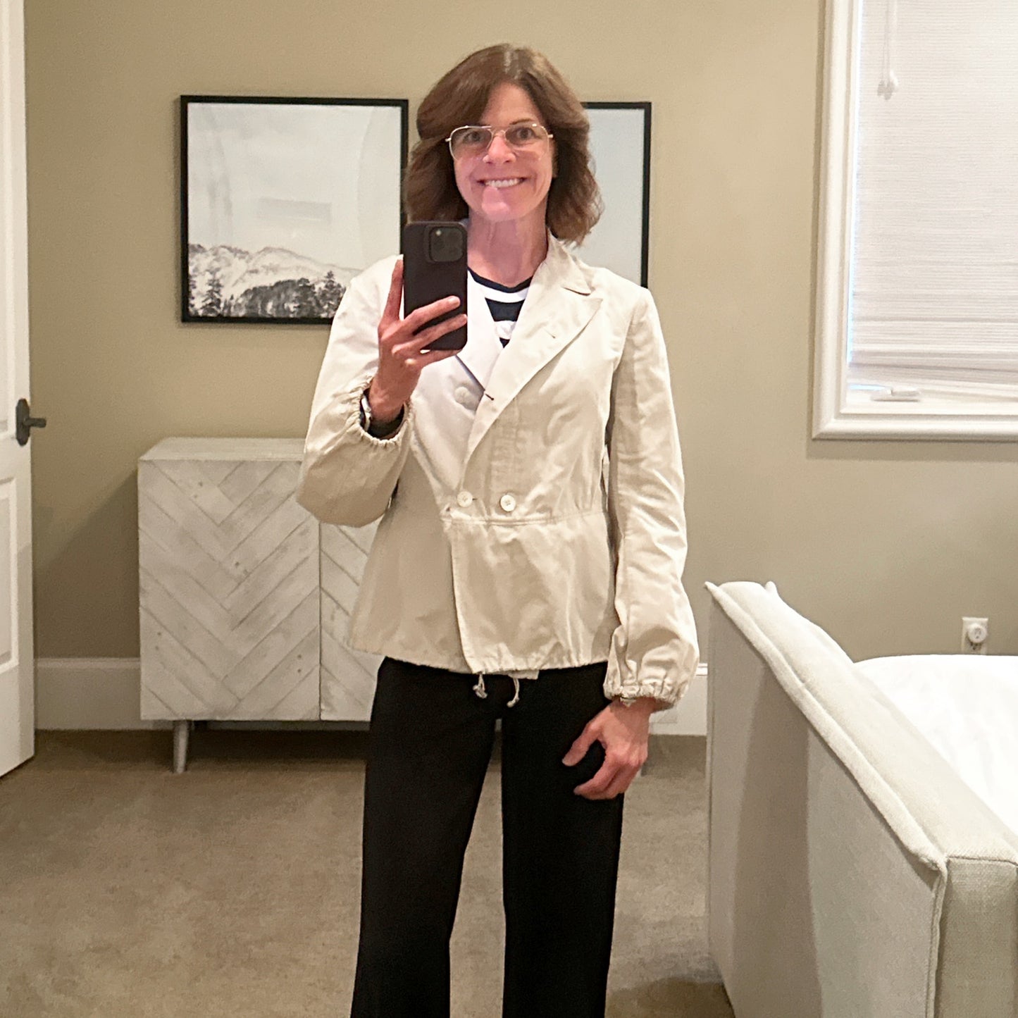 JIL SANDER Silk Blend Blouson Jacket 40|S