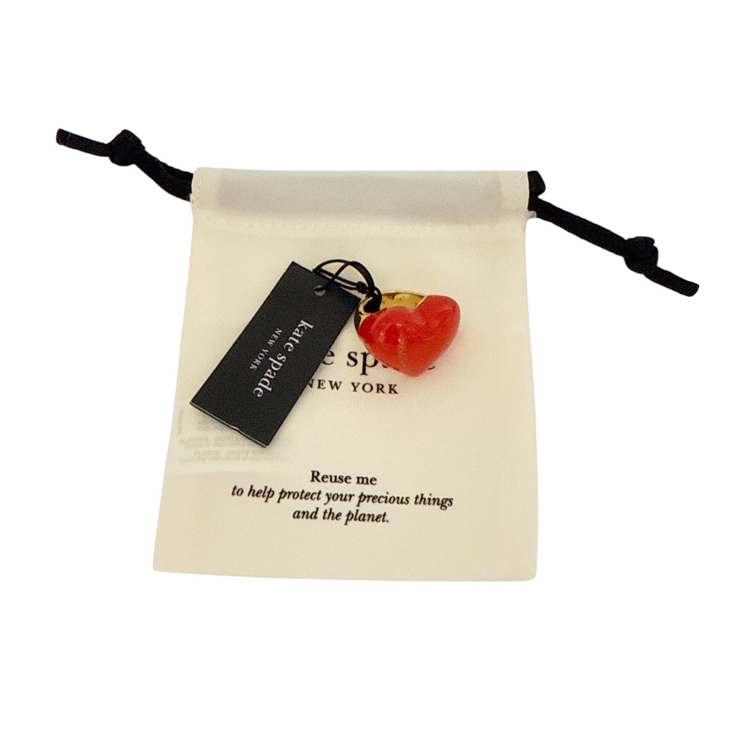KATE SPADE Heart You Statement Ring in Red 6