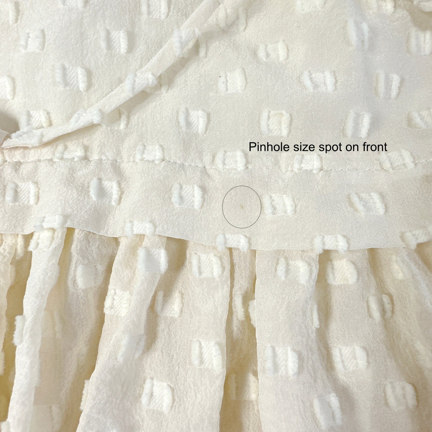 REBECCA TAYLOR Silk & Cotton Ruffle Trim Blouse in Ivory Size 2