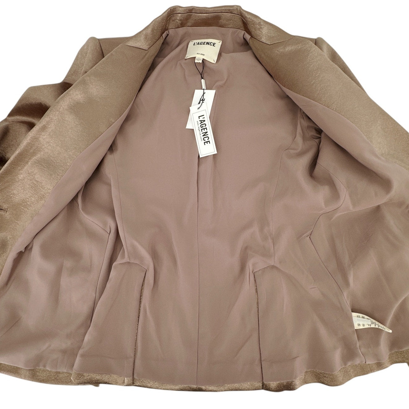 L'AGENCE Chamberlain Metallic Blazer in Sparrow 8|M