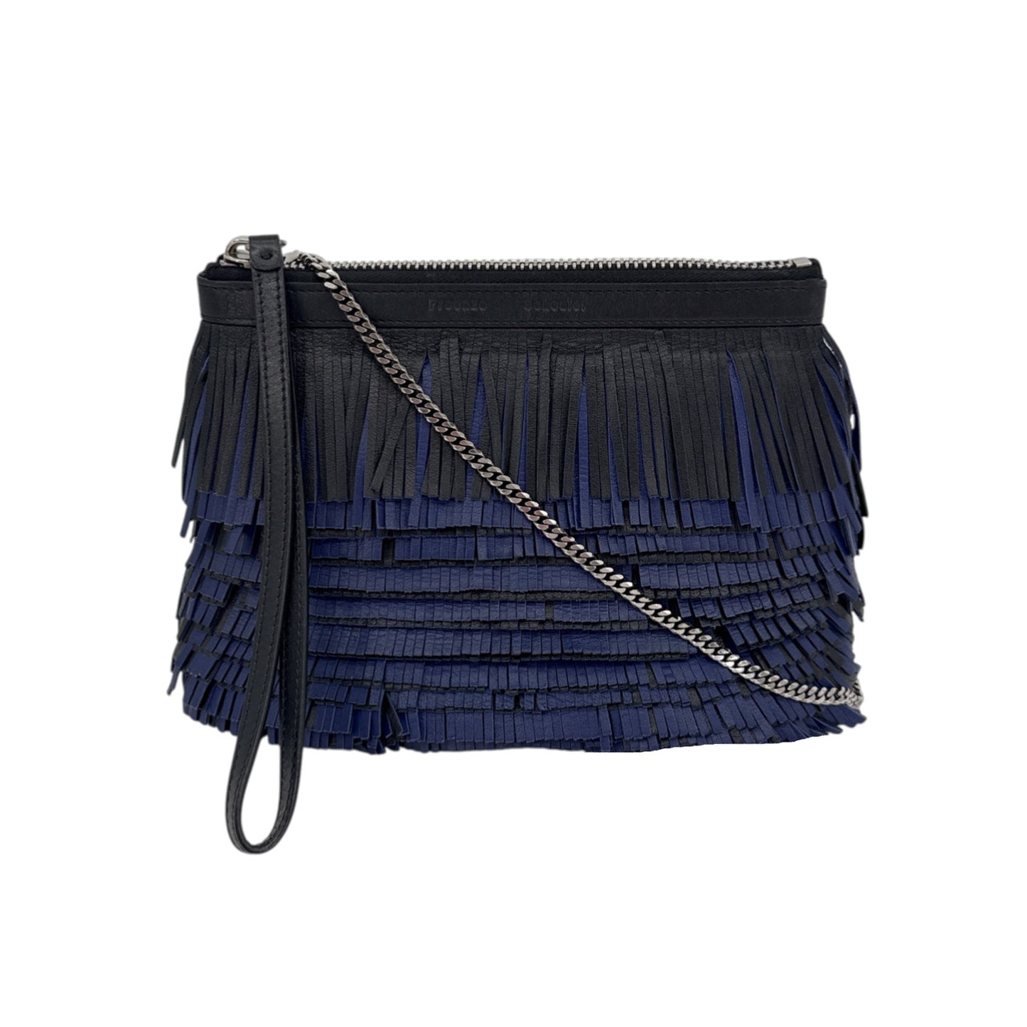 PROENZA SCHOULER Nappa Leather Fringe Convertible Clutch Bag