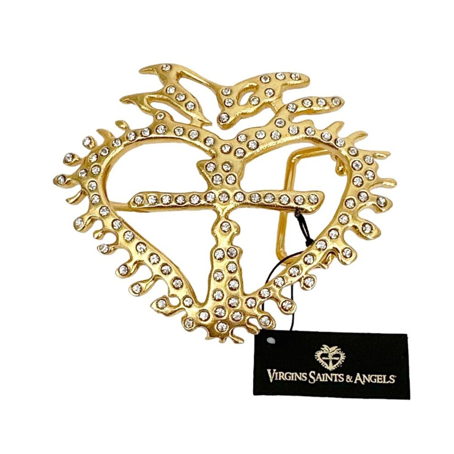 VIRGINS SAINTS & ANGELS VSA La Queen Crystal Buckle in Gold