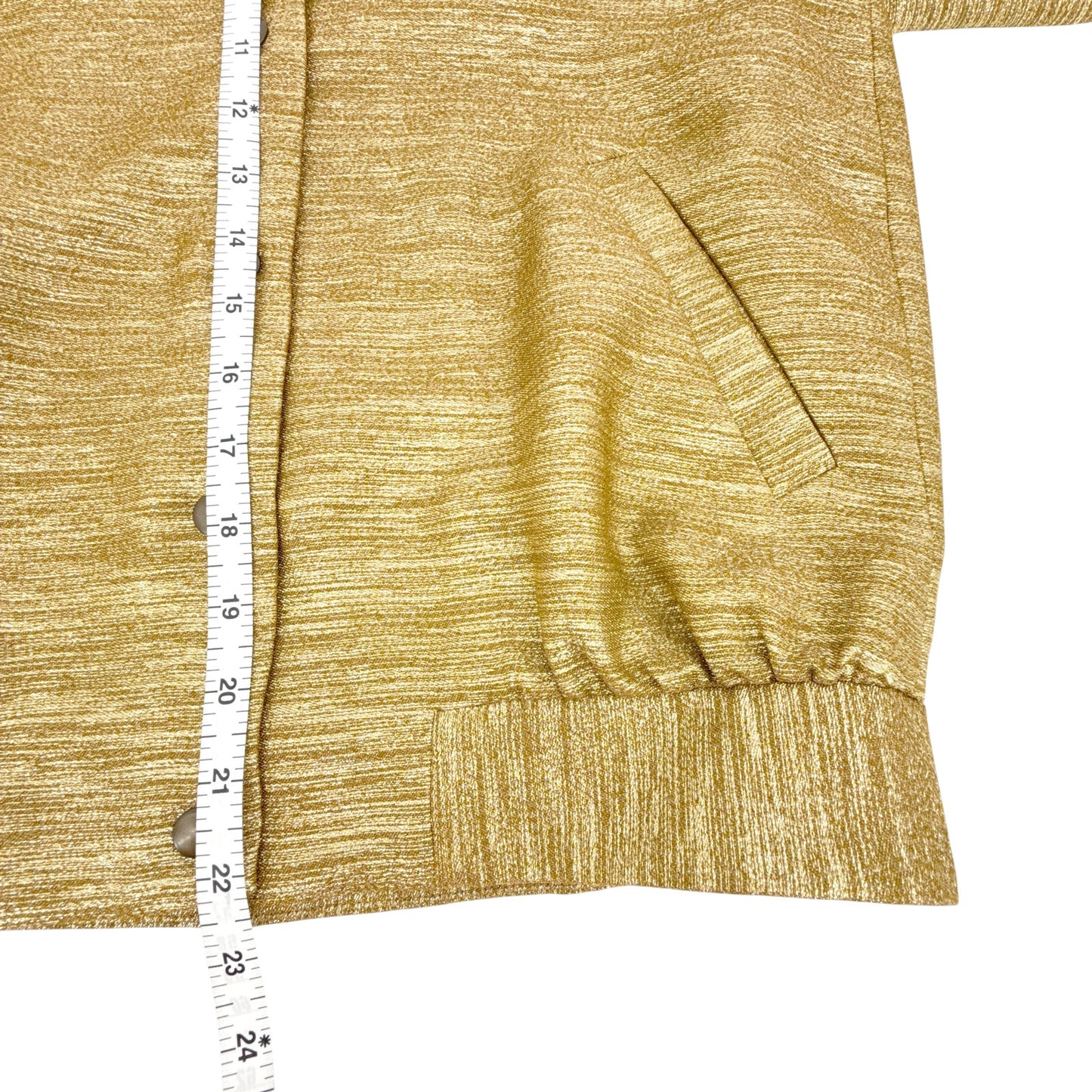 SEZANE Archie Jacket in Gold Viscose FR34|XS