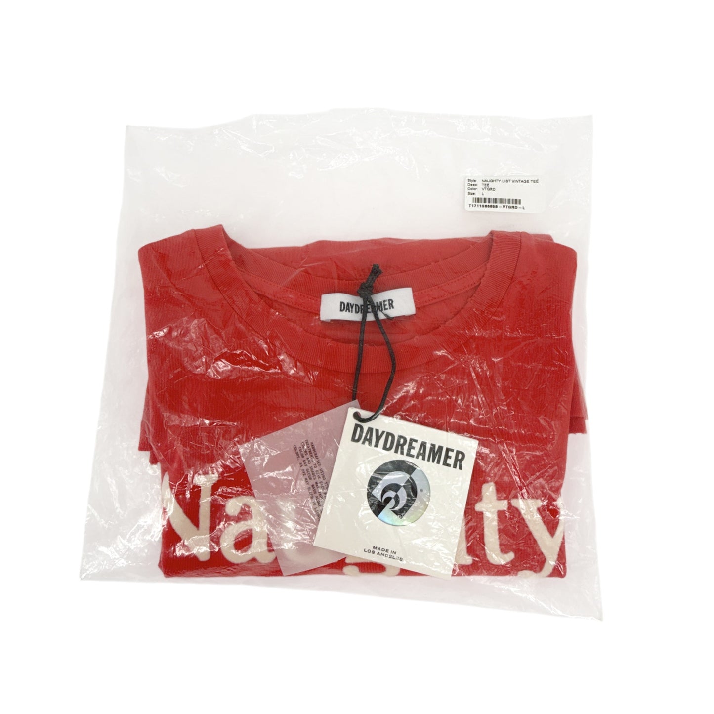 DAYDREAMER Naughty List Vintage Tee in Vintage Red L