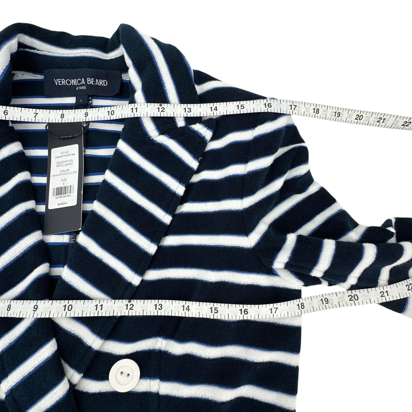 VERONICA BEARD Ortiz Terrycloth Jacket S