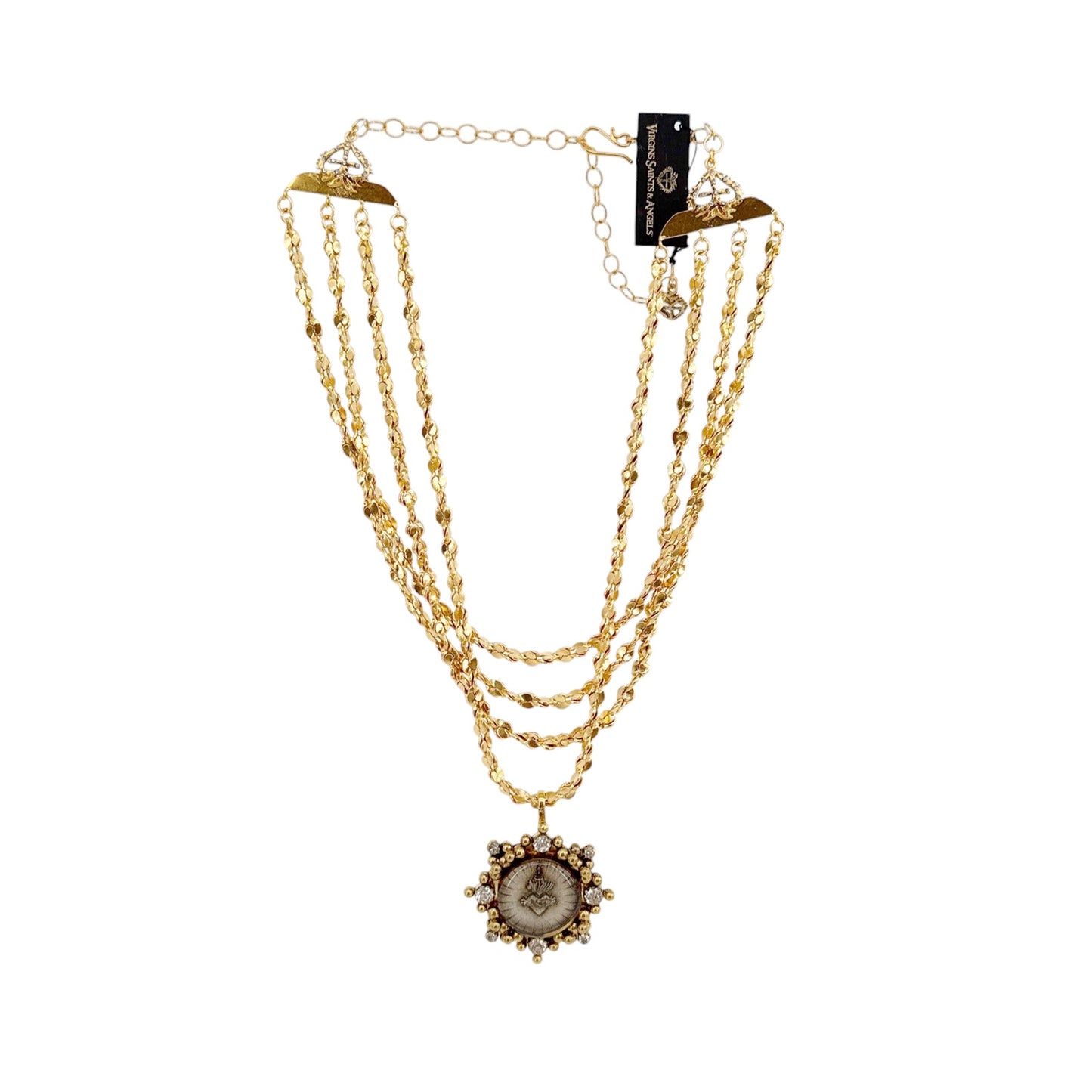 VIRGINS SAINTS & ANGELS VSA Love Chain Necklace in Gold