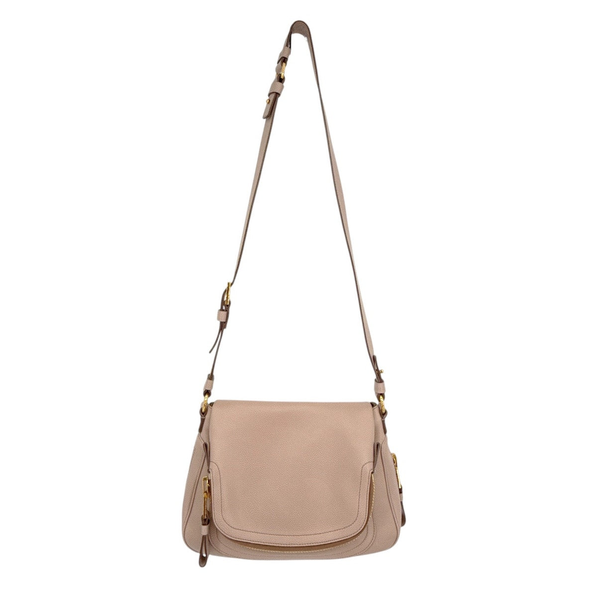 TOM FORD Jennifer Grained Leather Medium Bag in Tuscany Pink