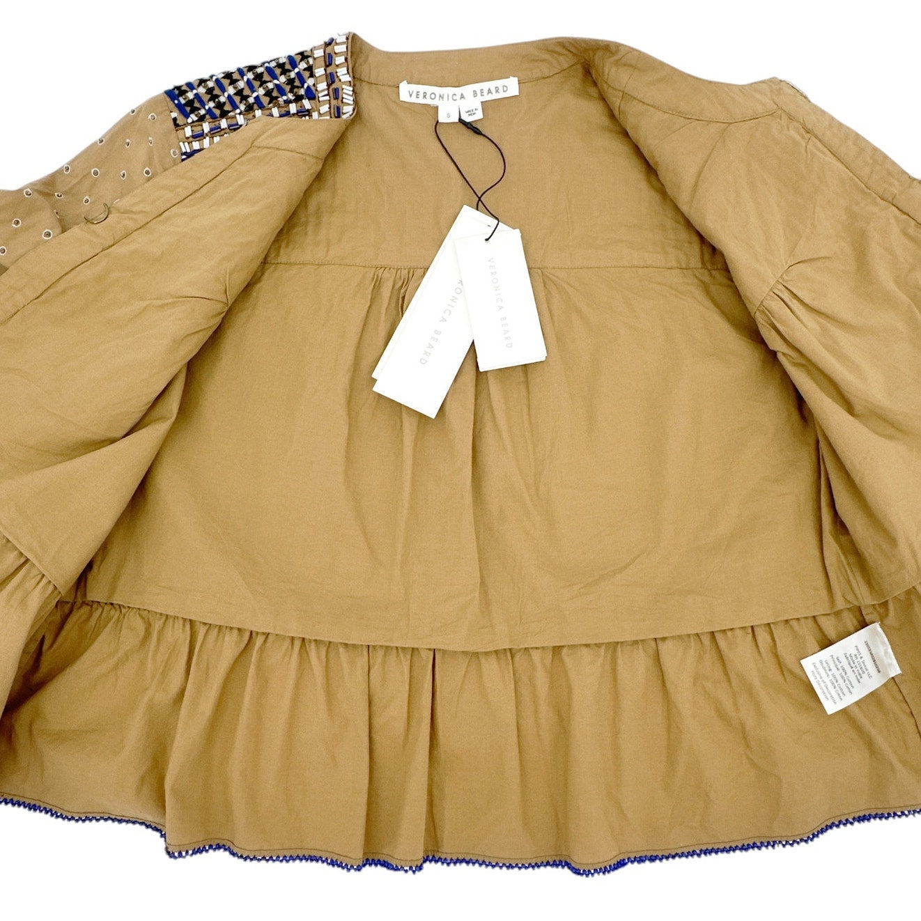 VERONICA BEARD Mckenzie Embellished Jacket S