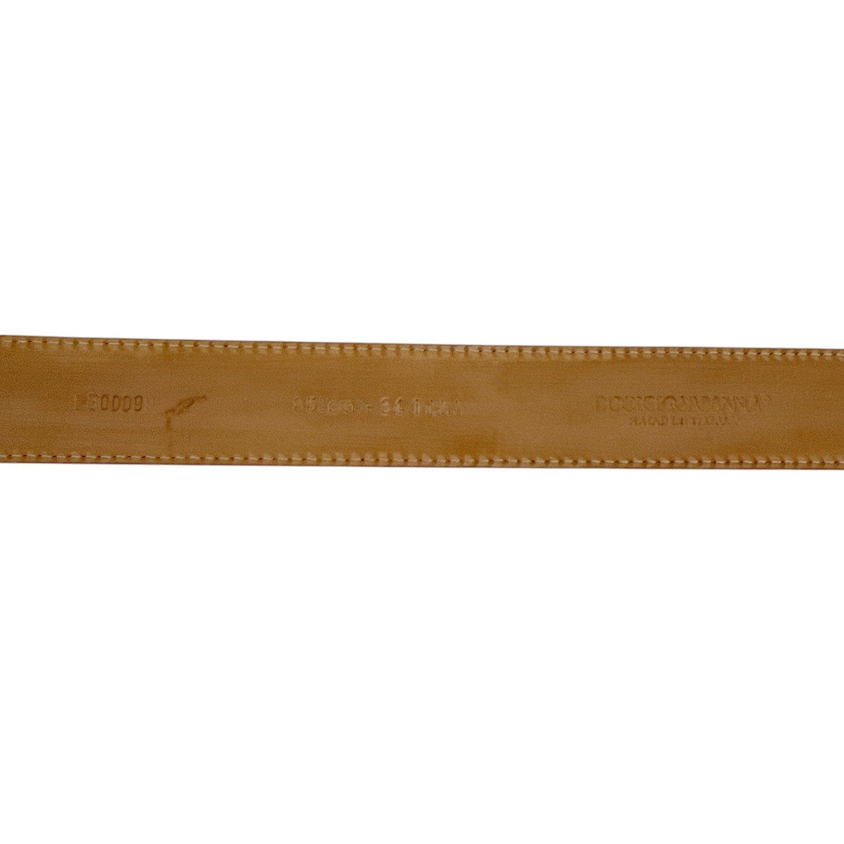 DOLCE & GABBANA Logo Belt Metallic Pink 85cm | 34in