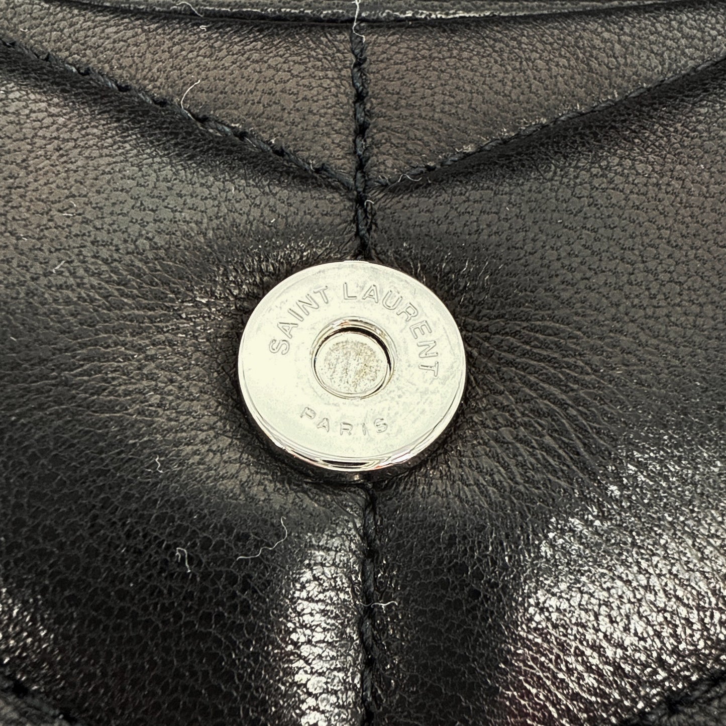 SAINT LAURENT Loulou Mini in Lambskin Puffer Pouch Clutch