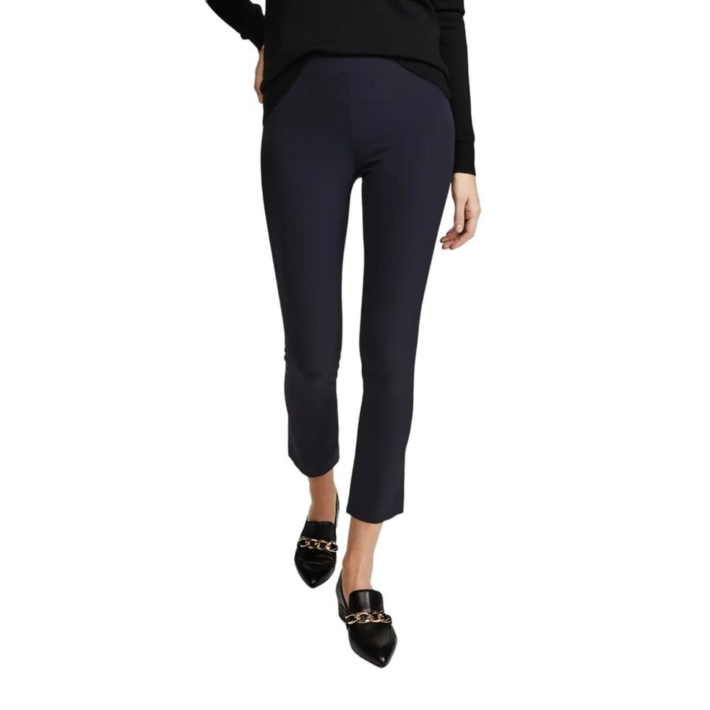 VERONICA BEARD Zip Back Scuba Pant in Navy 0