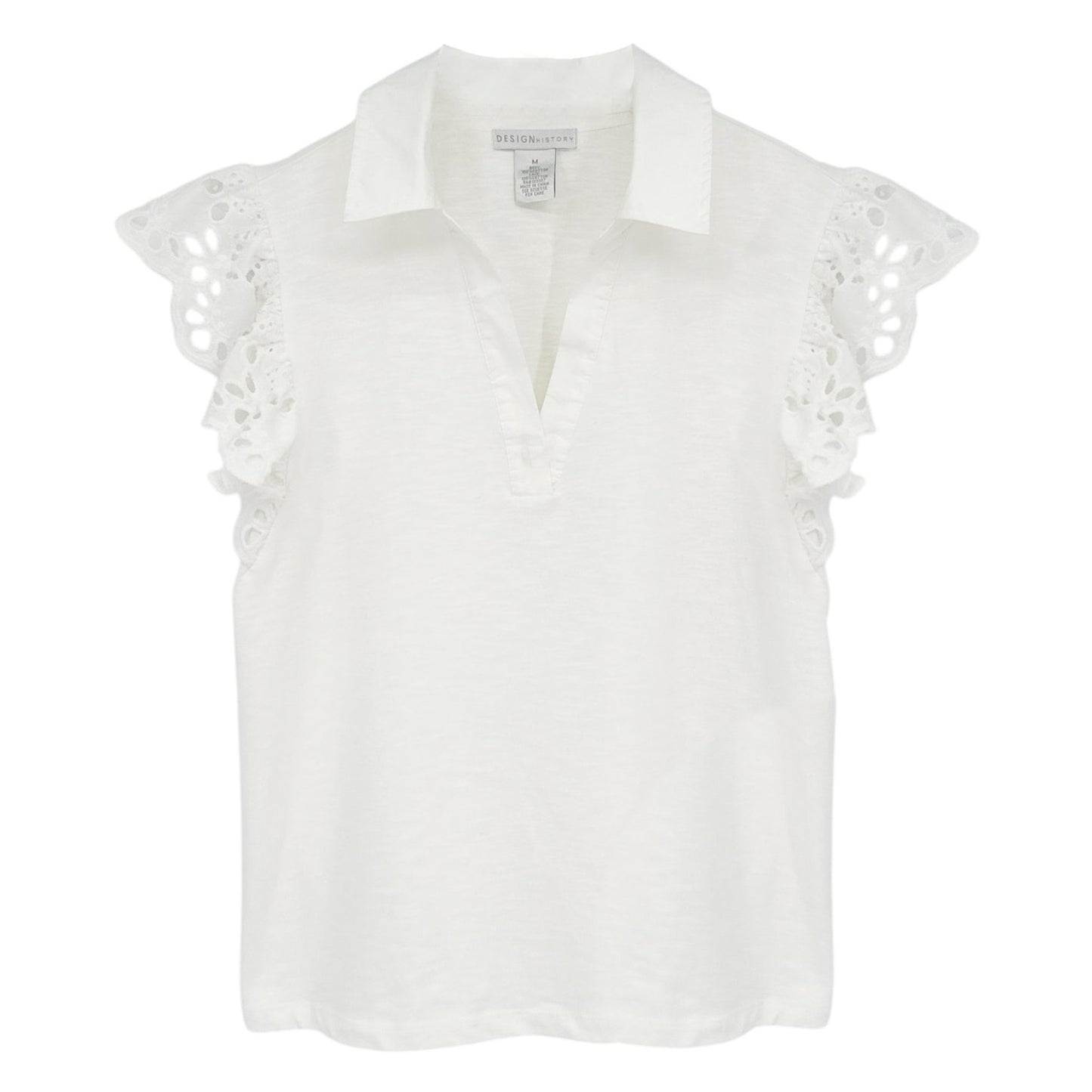 DESIGN HISTORY Eyelet Sleeve Top M