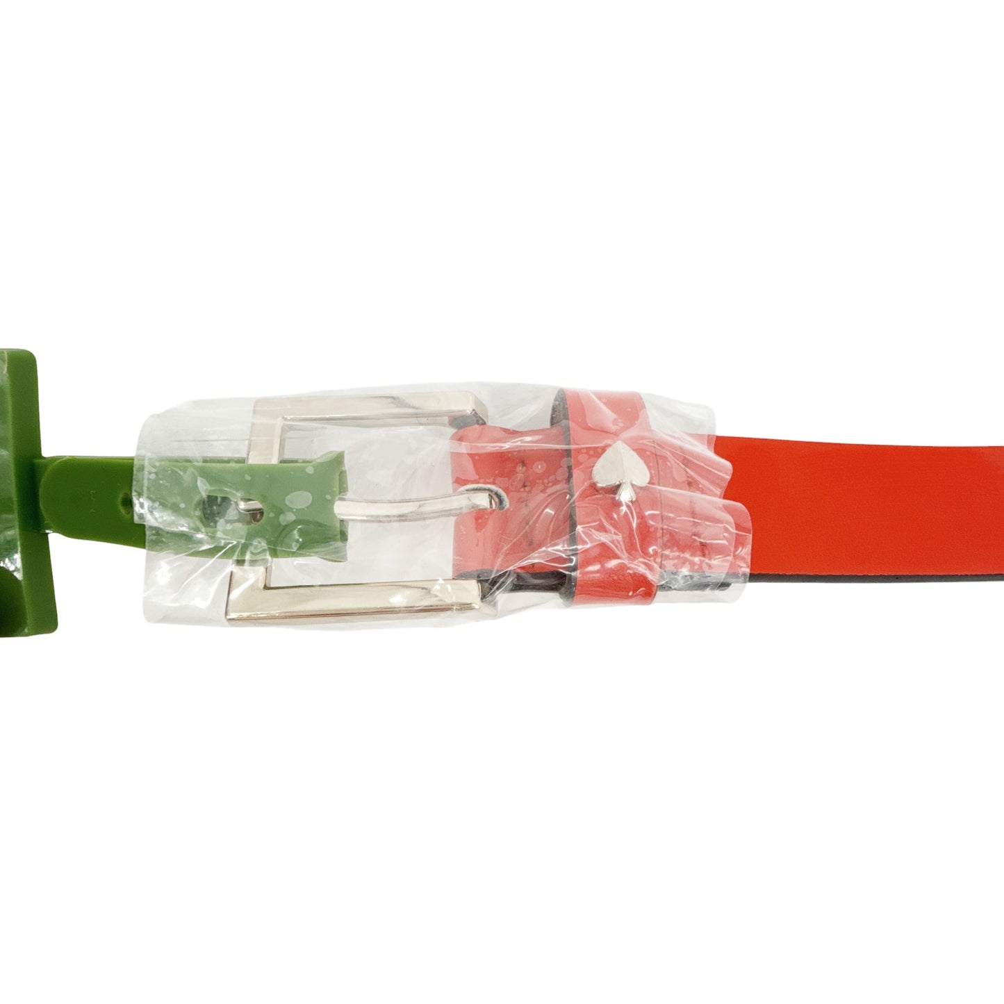 KATE SPADE New York Spade Stud Leather Belt in Maraschino M