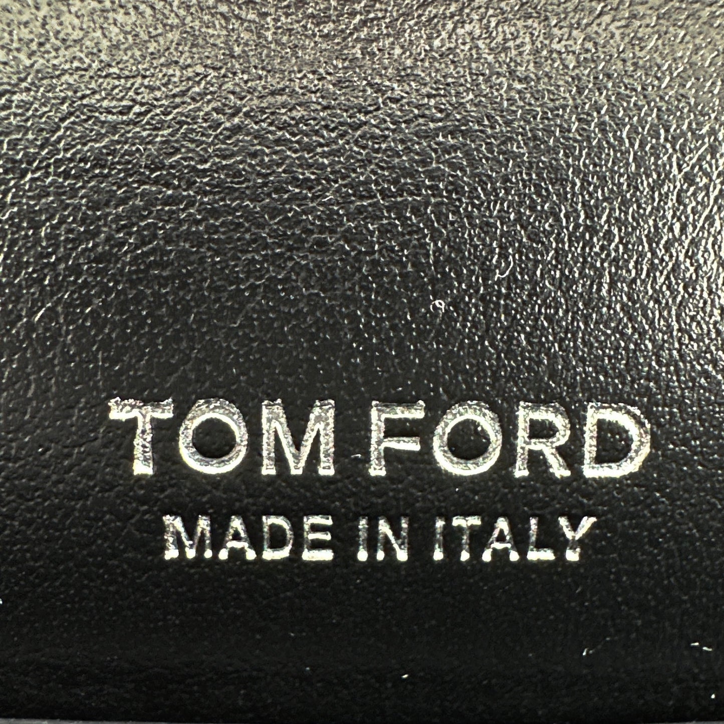 TOM FORD Shiny T Clasp Mini Crossbody Bag in Silver