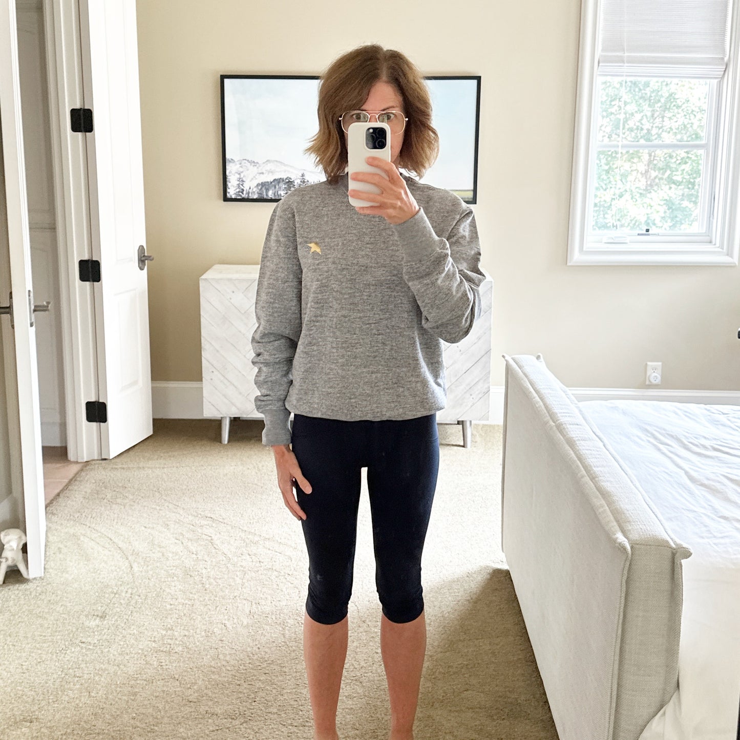 GOLDEN GOOSE Archibald Star Crewneck Sweatshirt XS
