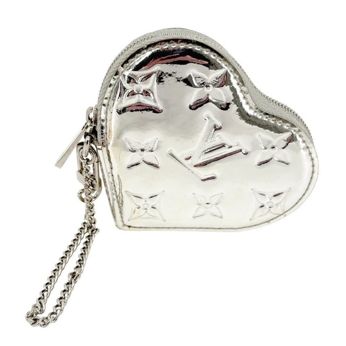 LOUIS VUITTON Heart Coin Purse Monogram Mirror
