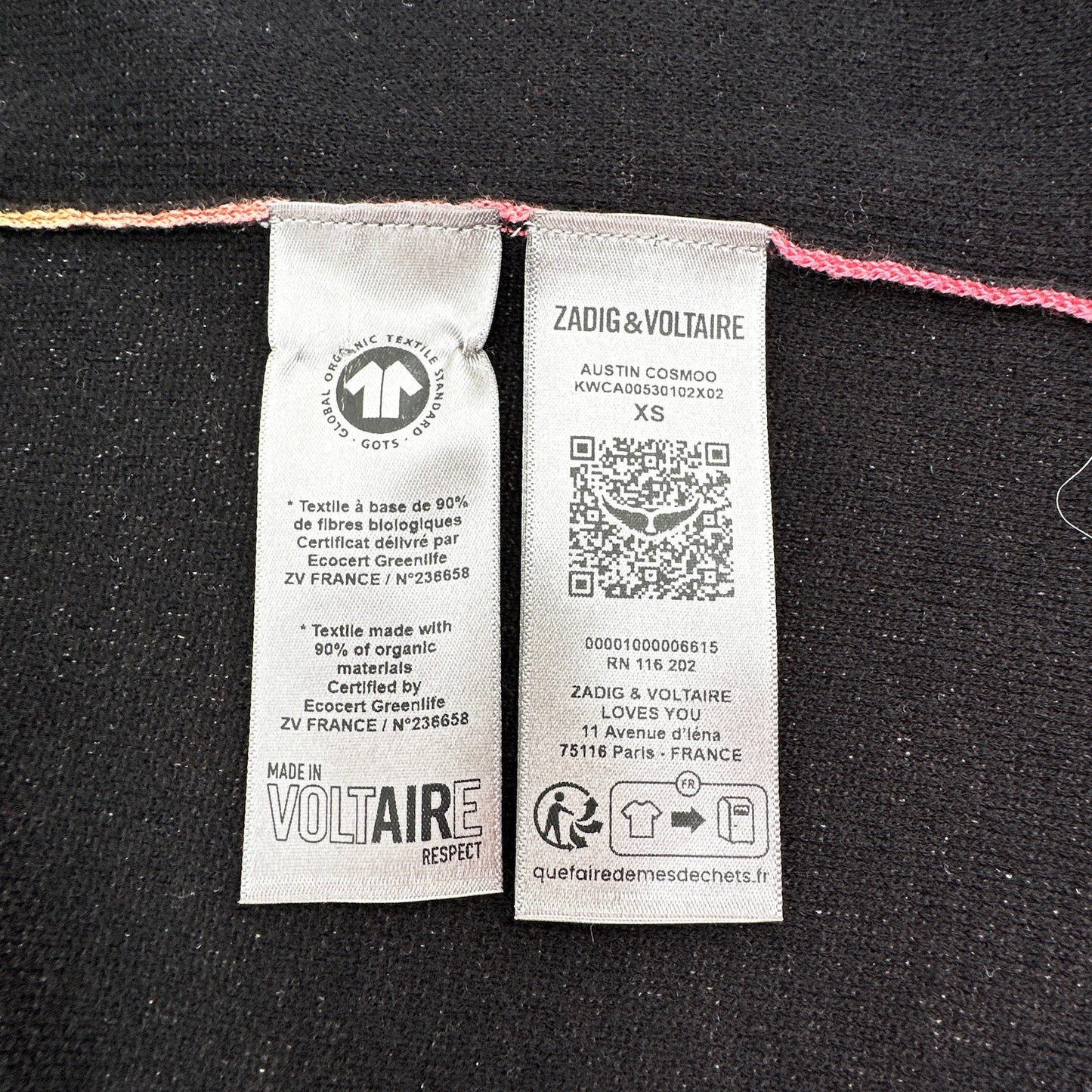 ZADIG & VOLTAIRE Austin Cosmoo Cardigan XS