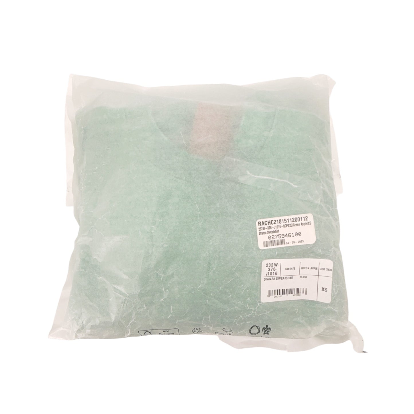 RACHEL COMEY Stanza Sweatshirt in Green Apple XS