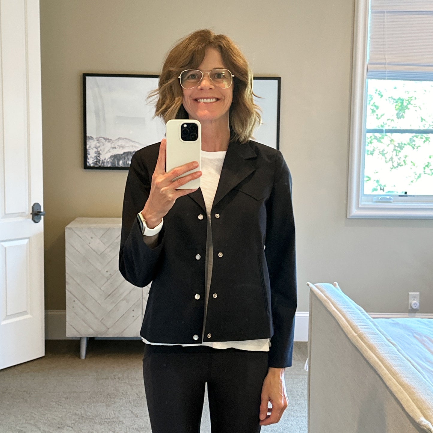 The GREAT. The Western Suiting Jacket. in Navy 1 | S