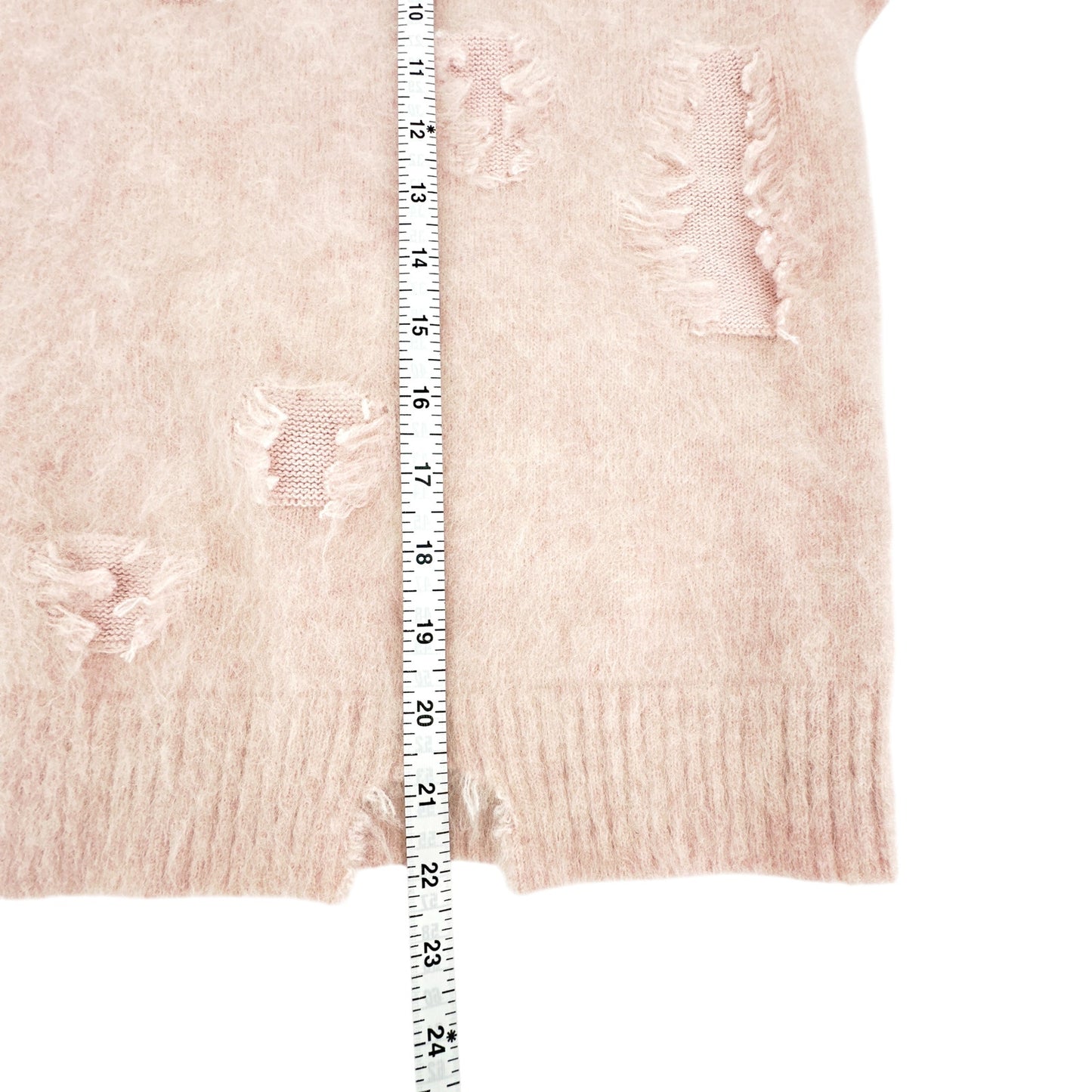 R13 Shrunken Deconstructed Crewneck Sweater M