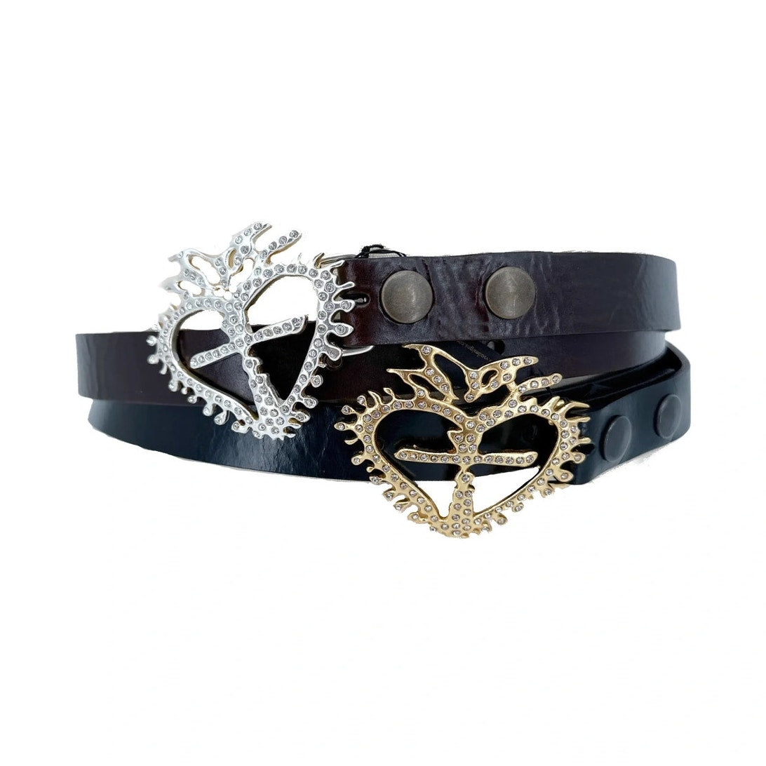 VIRGINS SAINTS & ANGELS VSA La Queen Crystal Buckle in Gold