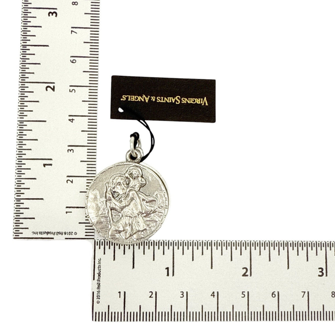 VIRGINS SAINTS & ANGELS VSA Saint Christopher Locket in Silver