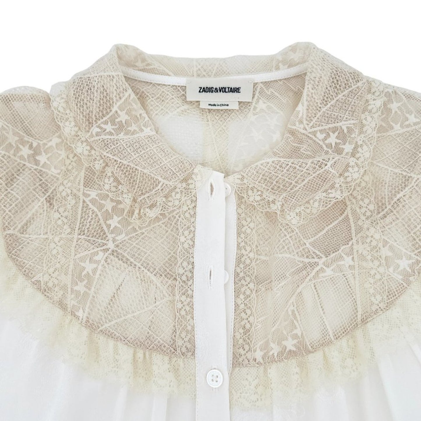 ZADIG & VOLTAIRE Courtney Silk Paisley Jacquard Blouse XS