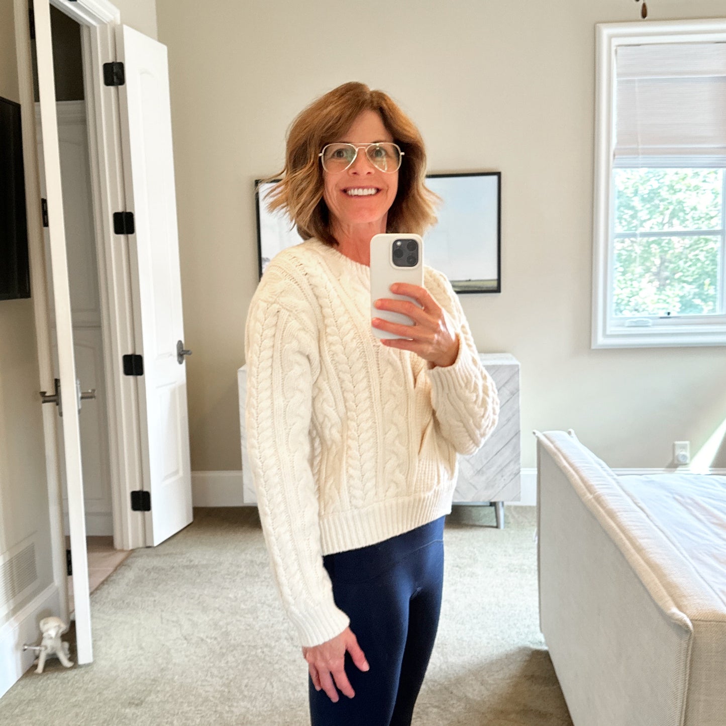 FRAME Cable Knit Wool Blend Sweater XS