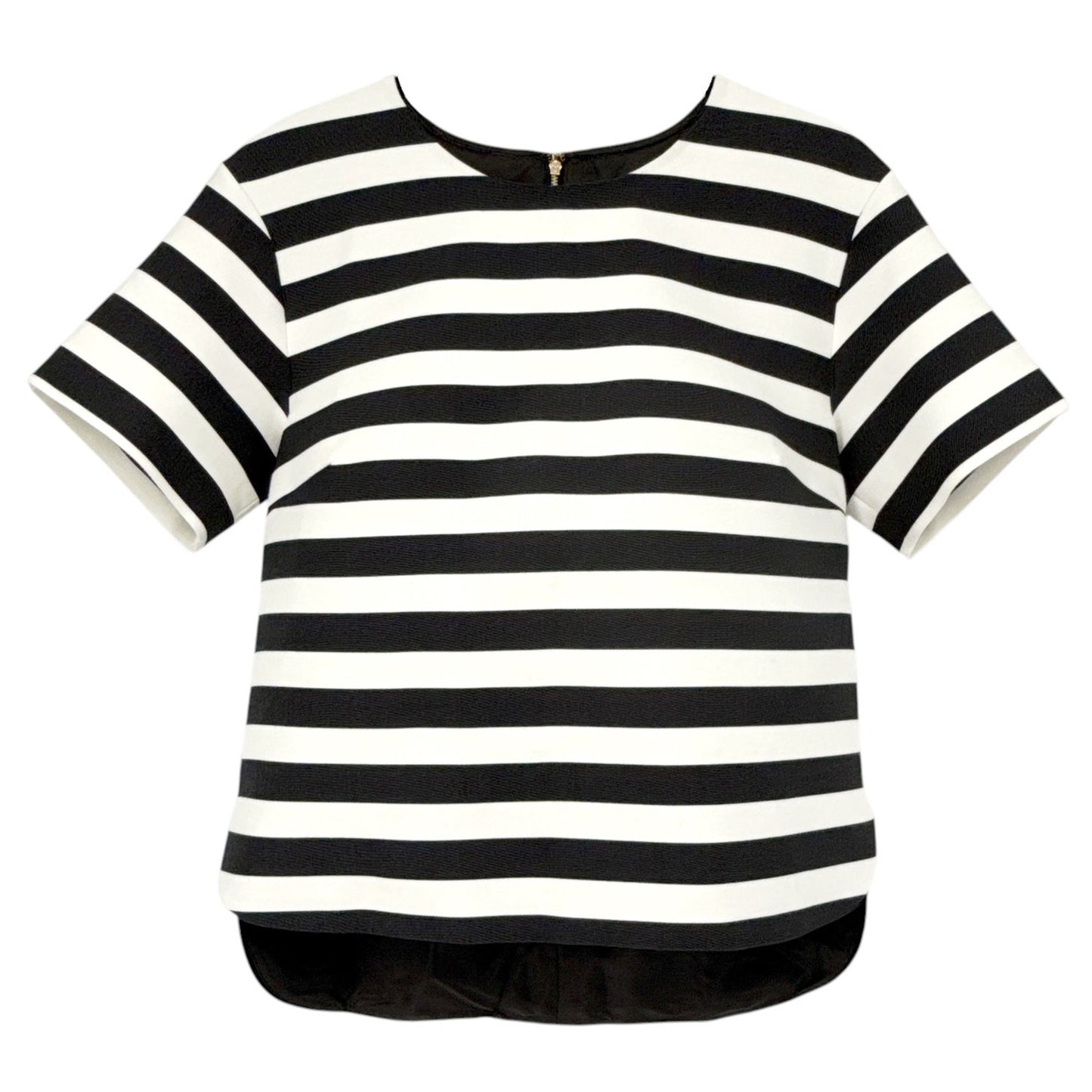 KATE SPADE Stripe Ramona Top in Black & Cream 4|S