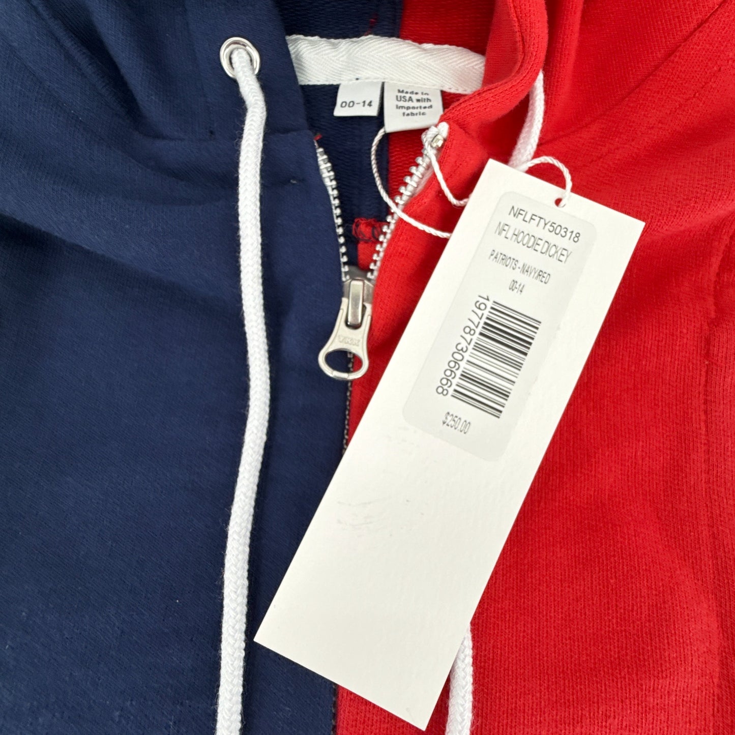 VERONICA BEARD Hoodie Dickey in Navy & Red (NFL New England Patriots)