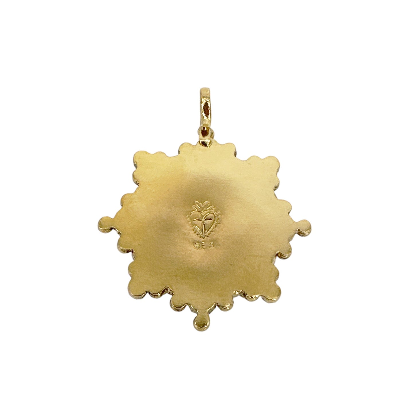 VIRGINS SAINTS & ANGELS VSA Cloister Sacred Heart Medallion in Gold