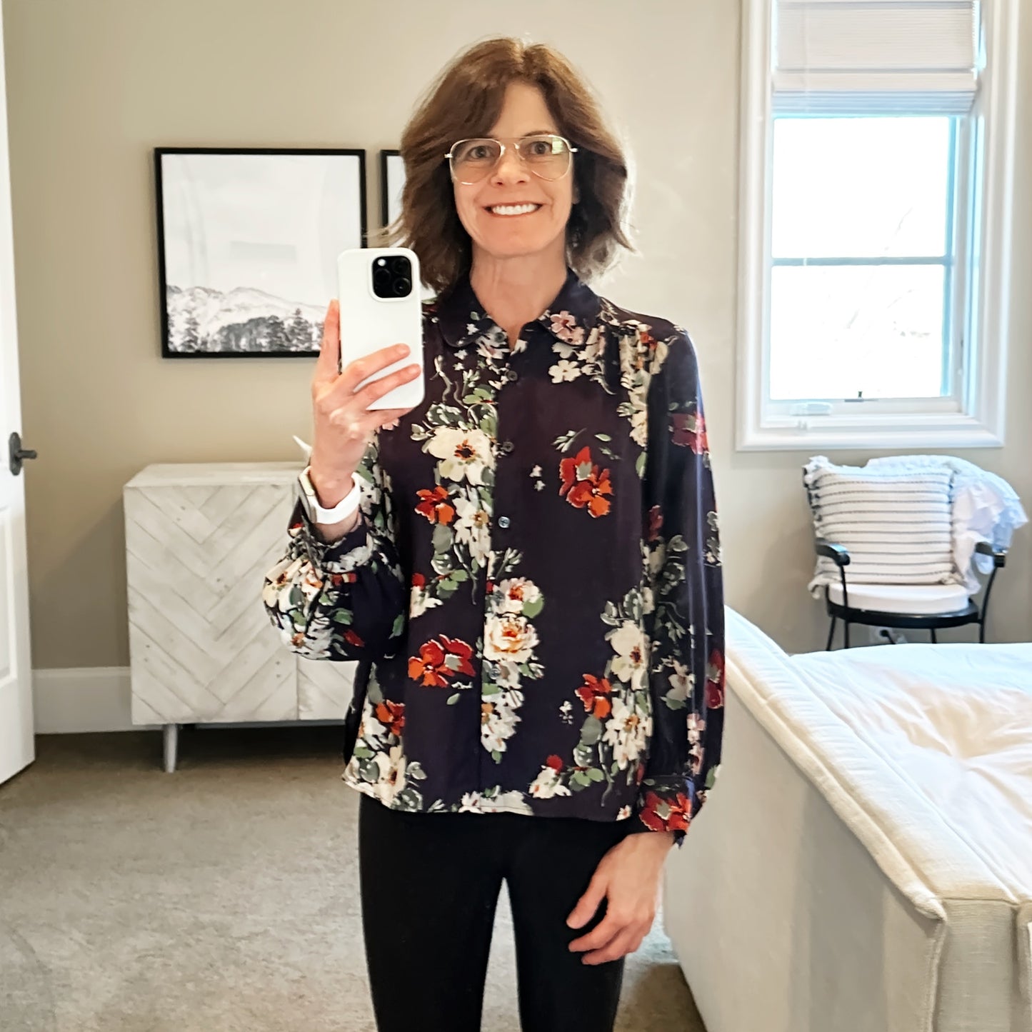 THE GREAT. The Boudoir Button Up Silk Shirt 0|XS