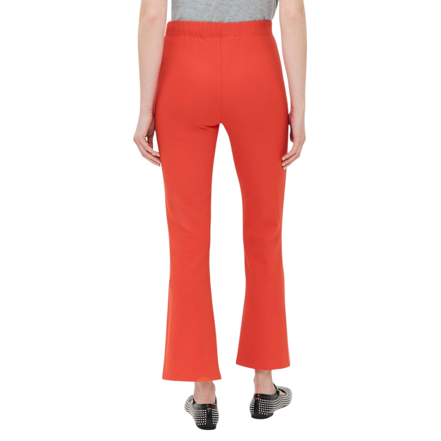 CLARE V. Le Flare Pants in Bright Poppy XS