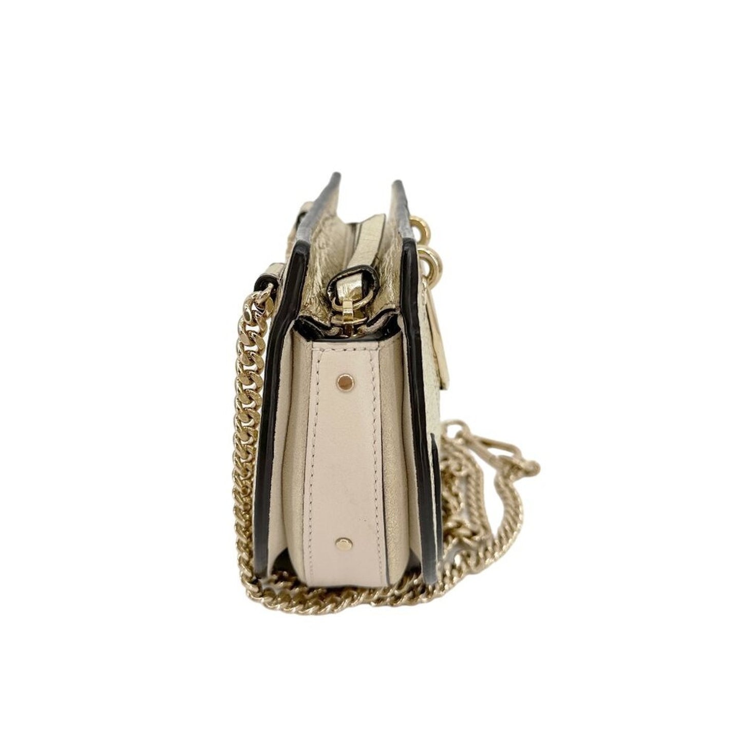 CHLOE Pixie Mini Belt Convertible Bag Metallic