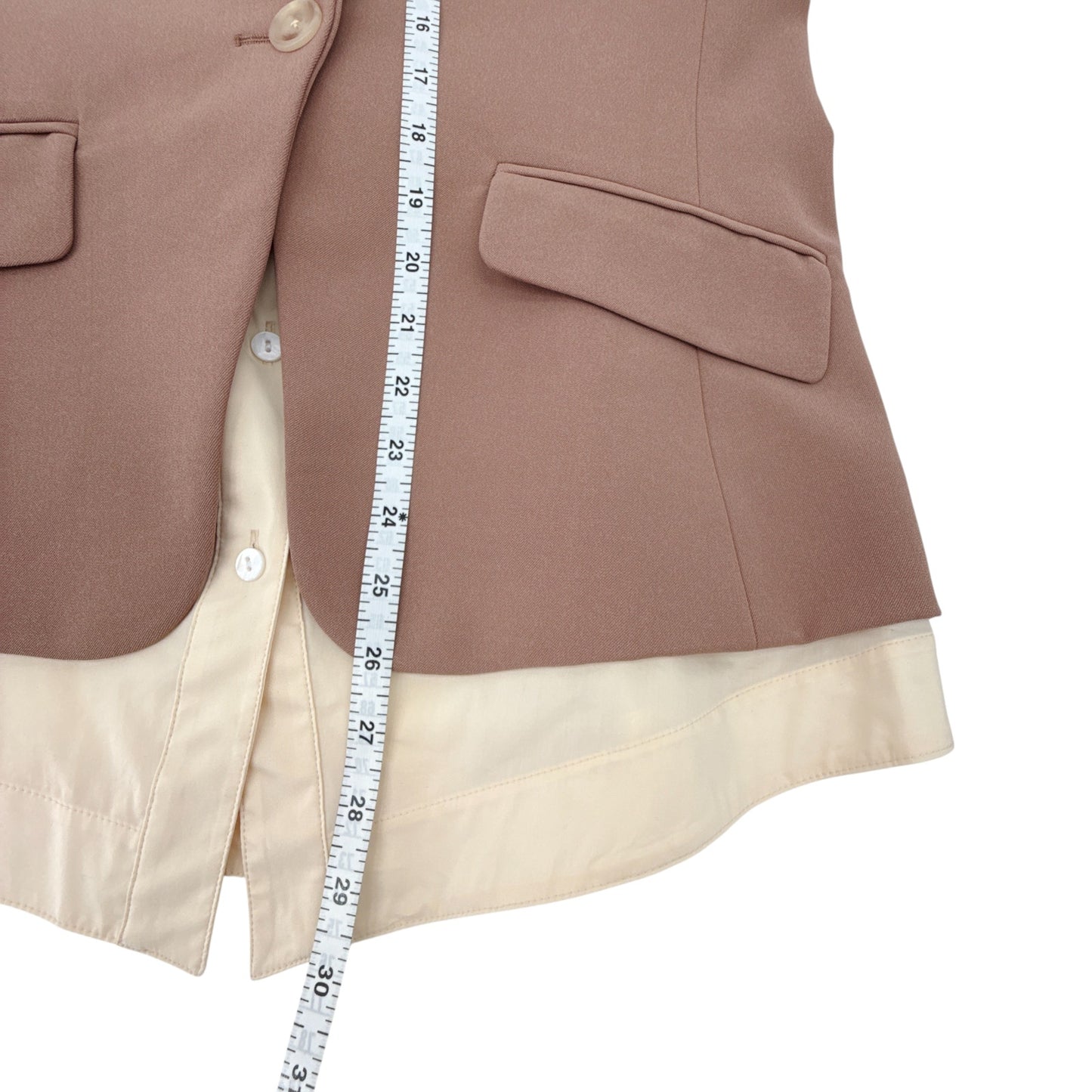 JONATHAN SIMKHAI Jubilee Blazer in Teak/Parchment 6|M