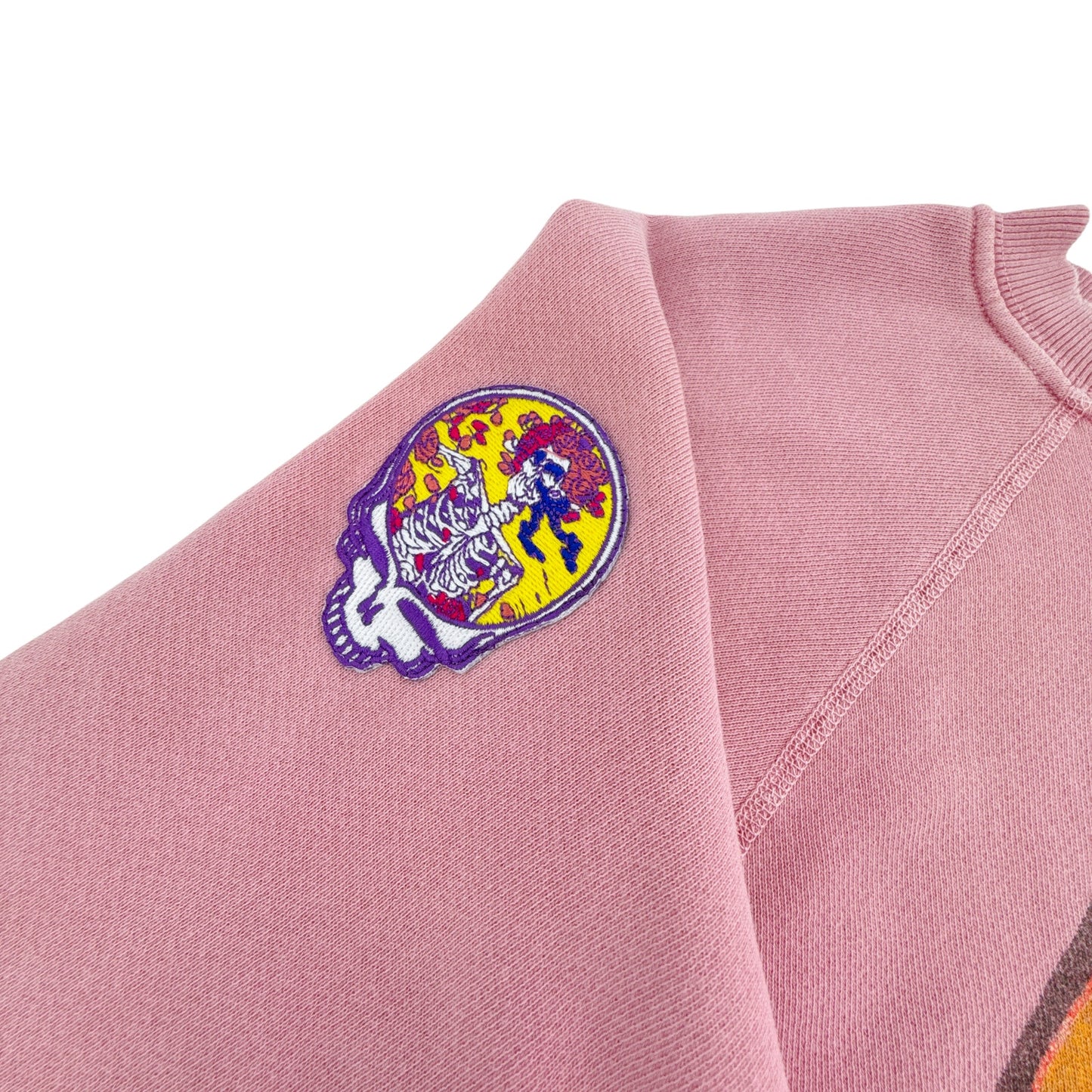 MADEWORN Grateful Dead Shrunken Sweatshirt in Petal M